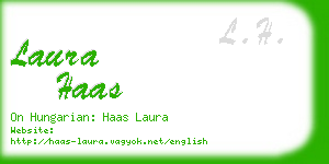 laura haas business card